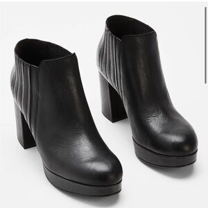 Eileen Fisher leather booties